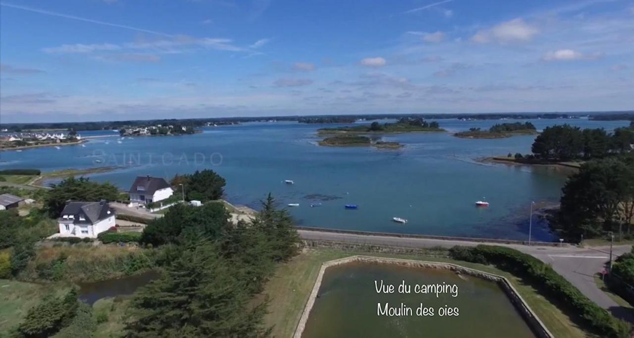 Camping Paradis Le Moulin Des Oies Belz Eksteriør billede