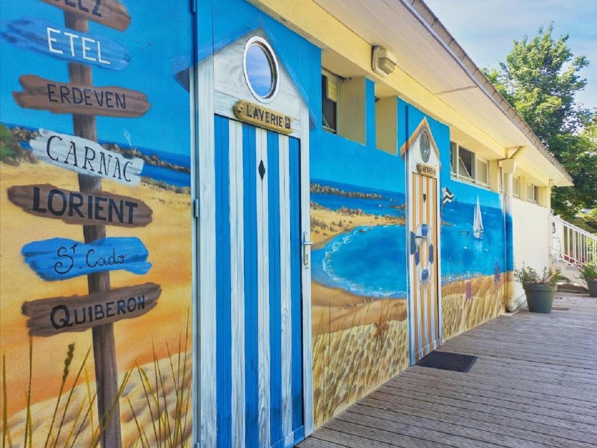 Camping Paradis Le Moulin Des Oies Belz Eksteriør billede