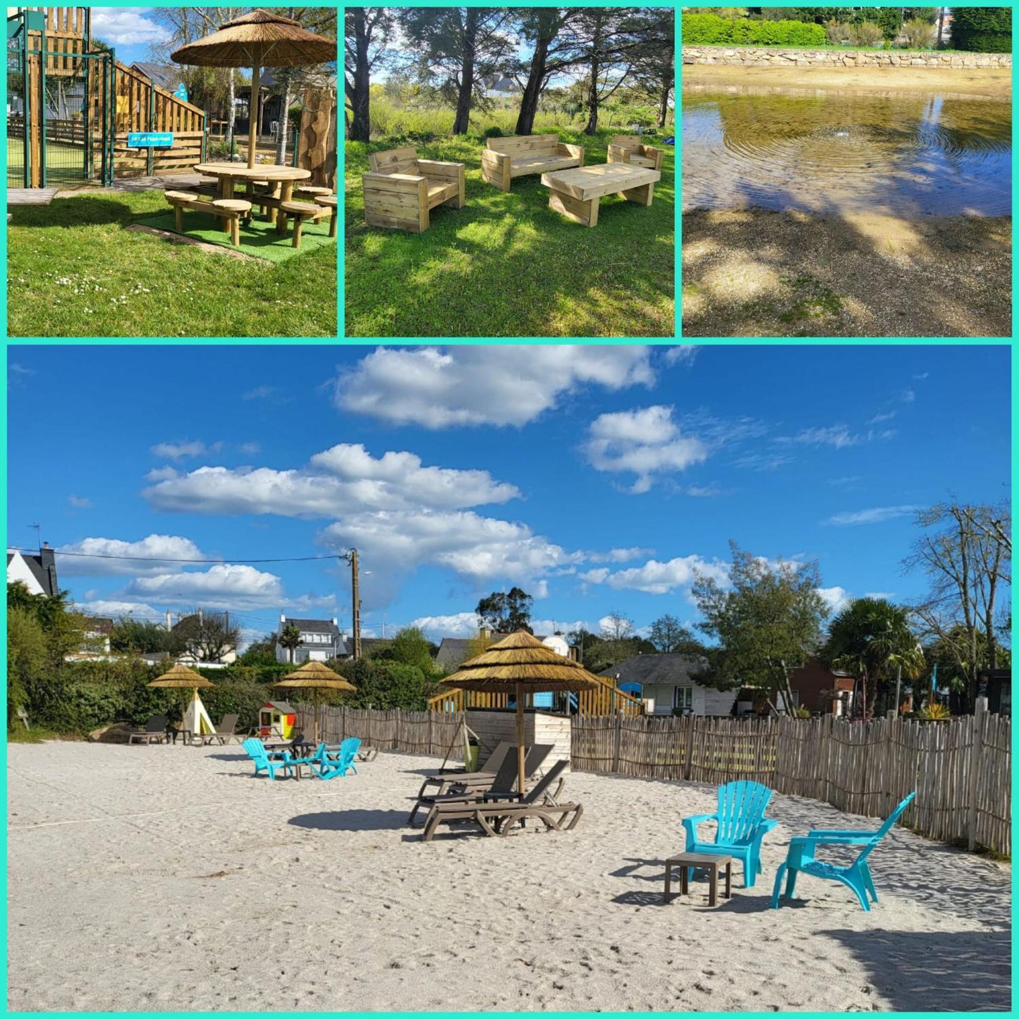 Camping Paradis Le Moulin Des Oies Belz Eksteriør billede