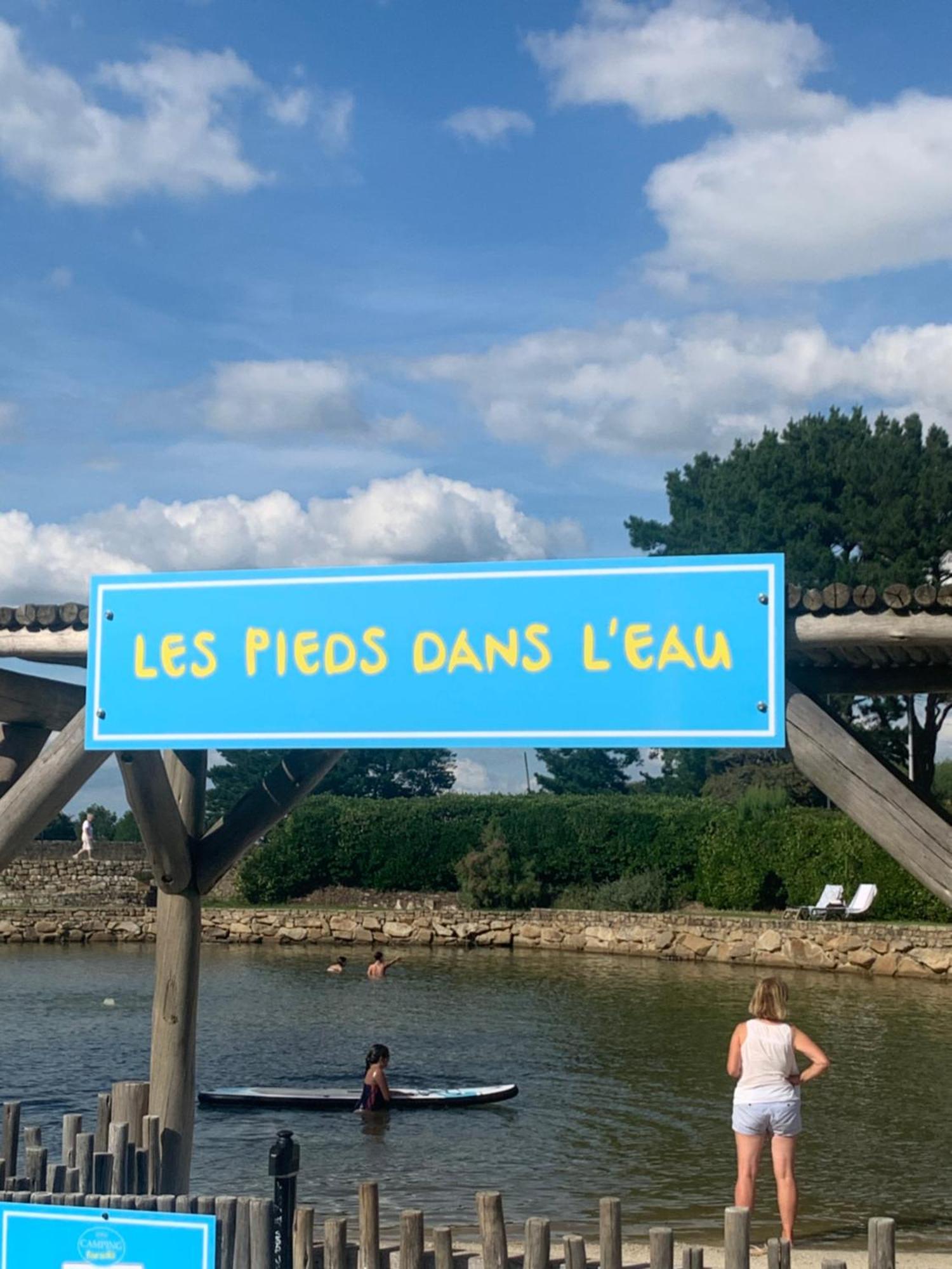 Camping Paradis Le Moulin Des Oies Belz Eksteriør billede