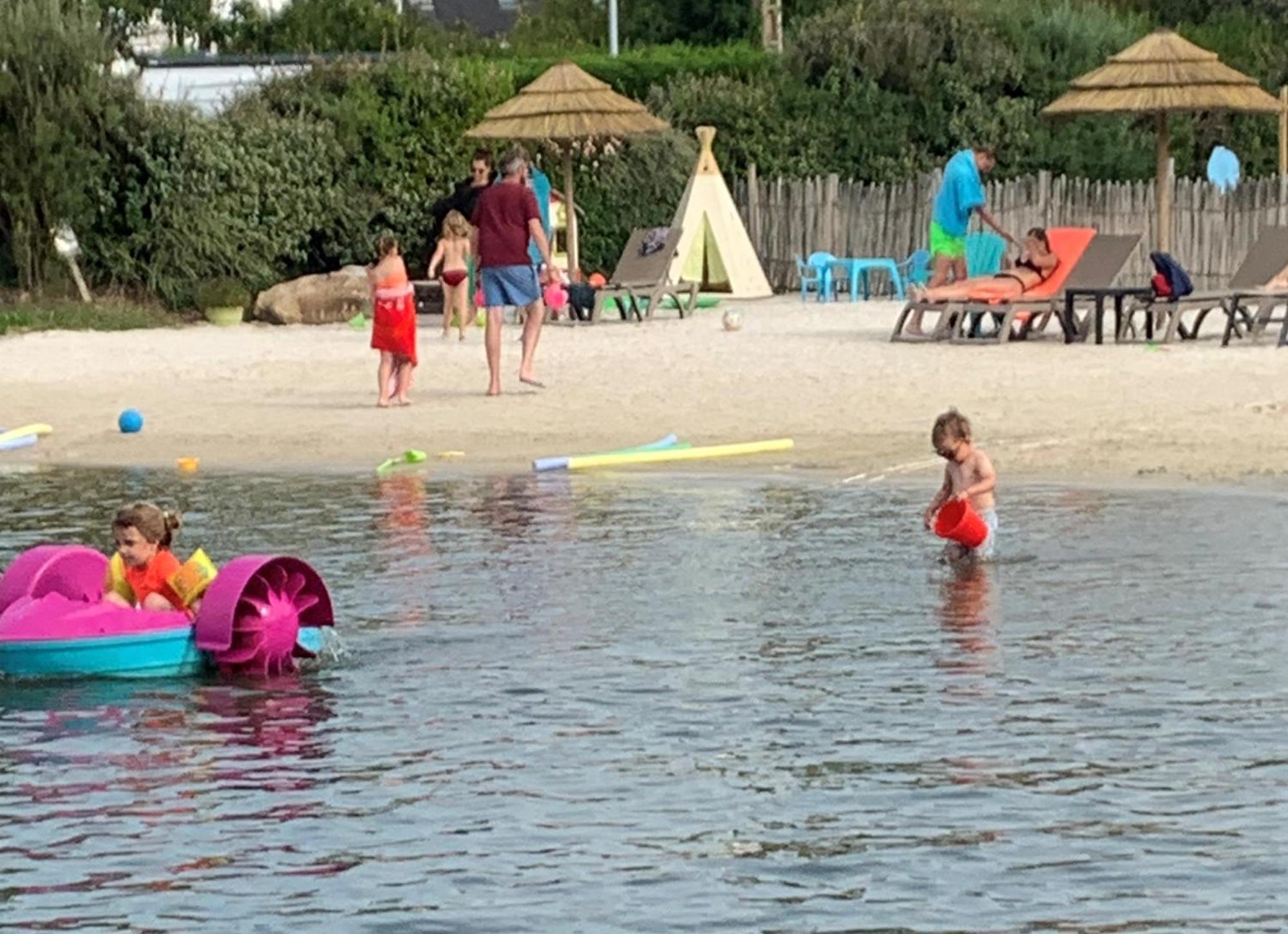 Camping Paradis Le Moulin Des Oies Belz Eksteriør billede